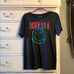 Women’s Multi colored Nirvana tee shirt